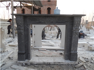 Nero Marquina Marble Fireplace Mantel Surrounds