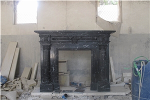 Nero Marquina Marble Fireplace Mantels Surrounds