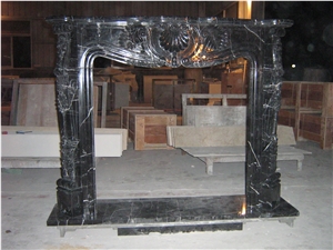 Nero Marquina Marble Fireplace Mantels Surrounds