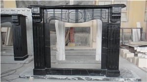 Nero Marquina Marble Fireplace Surrounds Mantels