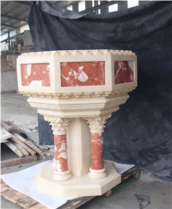 Red Rose Marble Fireplace Mantel Surround Hearth