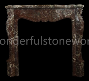 Rosa Levante Marble Fireplace Mantel Surround