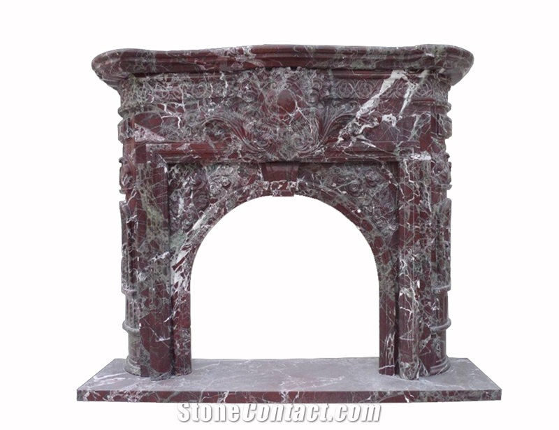 Rosa Levante Marble Fireplace Mantels Surrounds
