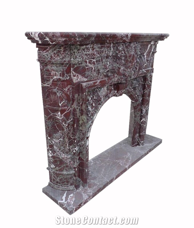 Rosa Levante Marble Fireplace Mantels Surrounds