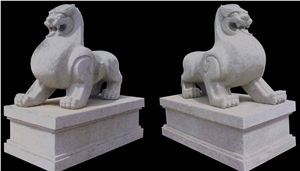 Sandstone Sculpture Animal Statue Statuary Guard