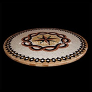 Square Waterjet Medallions Pattern Custom-Made