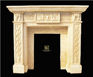 Stone Fireplace Mantel Surround Hearth