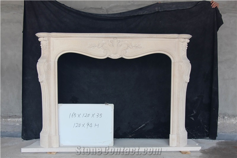 Stone Fireplace Mantels Surrounds Hearth