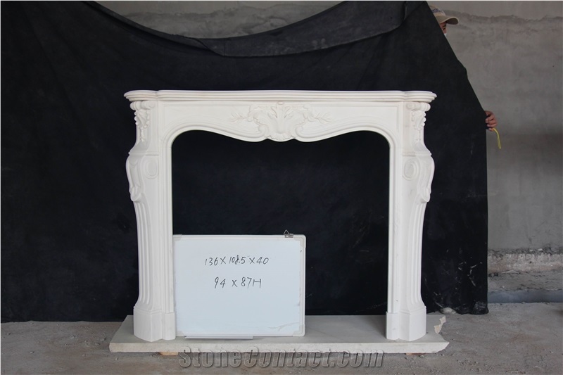 Stone Fireplace Mantels Surrounds Hearth