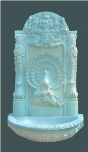 Stone Fountain Sculptured Garden Park Landscaping