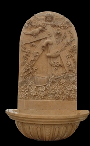 Stone Fountain Sculptured Garden Park Landscaping