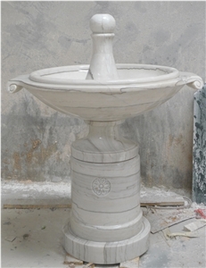 Stone Fountain Sculptured Landscaping Park Garden