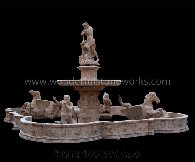 Travertine Fireplace Mantel Surround Sculptured