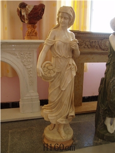 Travertine Garden Statue Custom Statuary Sculpture