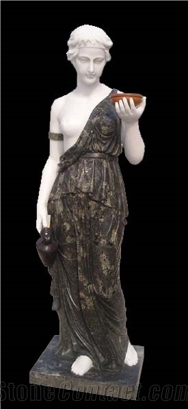 Travertine Garden Statue Custom Statuary Sculpture