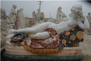 Travertine Garden Statue Custom Statuary Sculpture