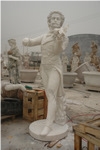 Travertine Statues Handcarved Human Sculptures