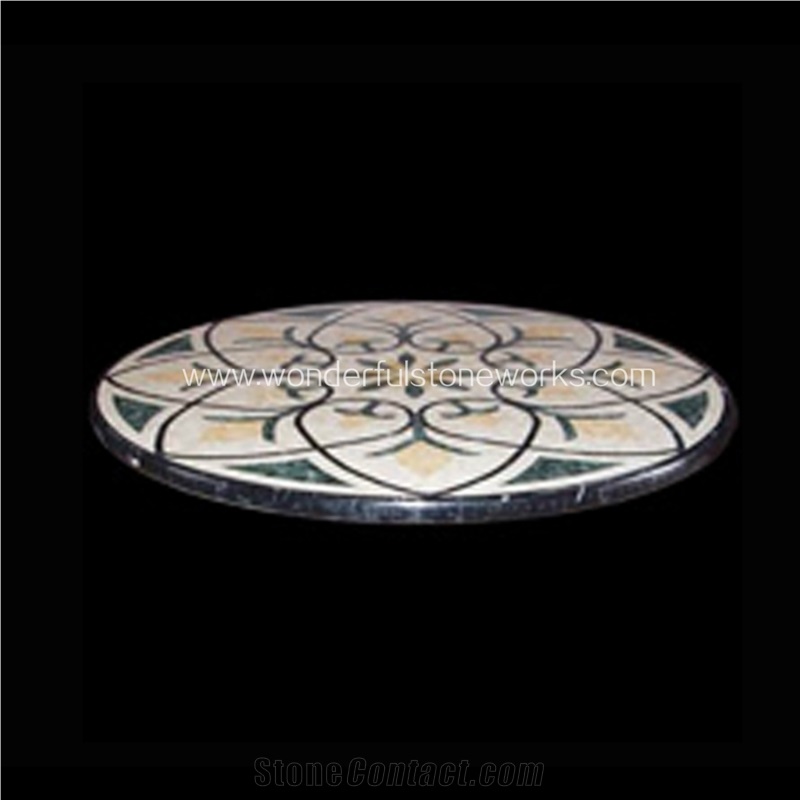 Waterjet Medallions Round Stone Pattern