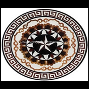 Waterjet Medallions Round Stone Pattern