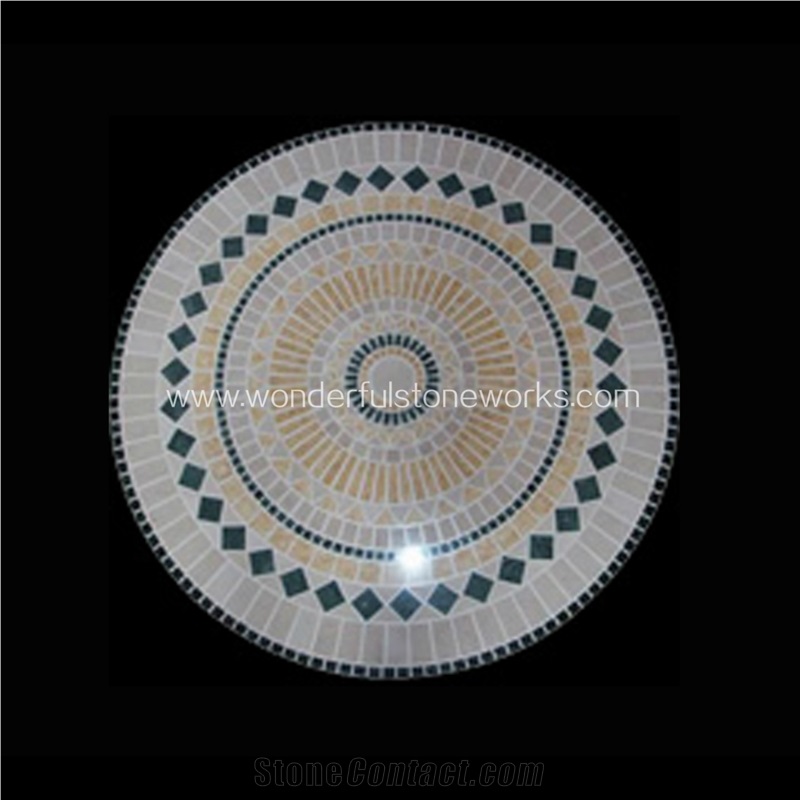 Waterjet Medallions Round Stone Pattern