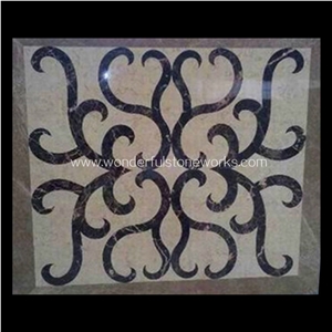 Waterjet Medallions Vine Pattern Floor Decor Waterjet Medallions Vine Pattern Floor Decor