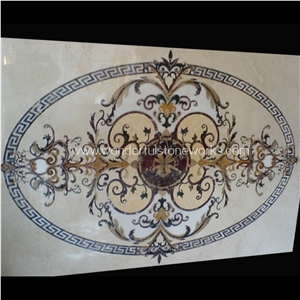Waterjet Medallions Vine Pattern Floor Decor