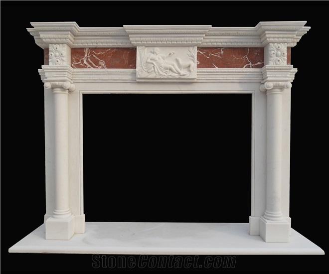 White Marble Fireplace Mantel Fireplace Surround