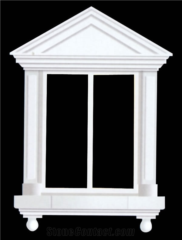 White Marble Window Cast Stone Frame Sill