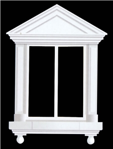 White Marble Window Cast Stone Frame Sill