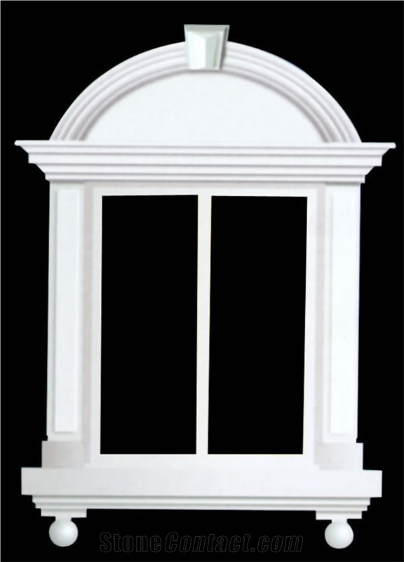 White Marble Window Cast Stone Frame Sill