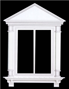White Marble Window Cast Stone Frame Sill