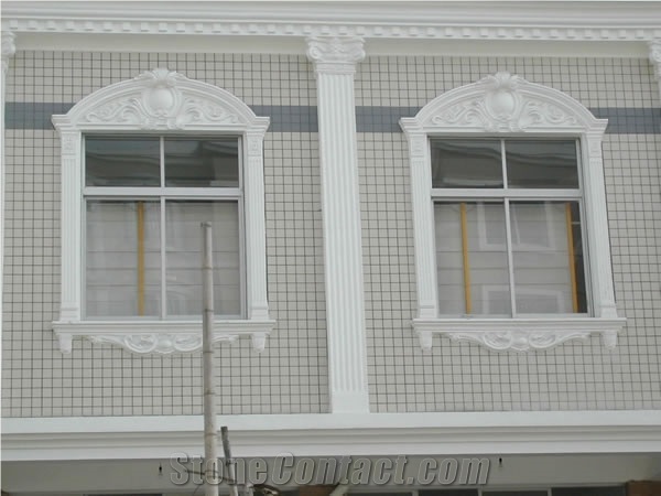 White Marble Window Cast Stone Frame Sill
