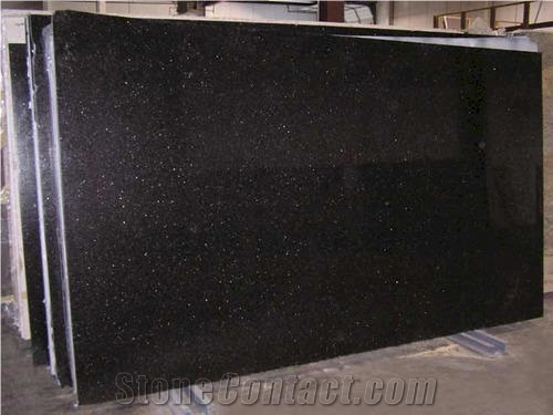 Black Galaxy Granite Slabs Floor Tiles&Countertops