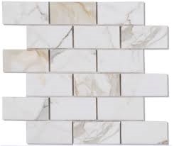 Calacatta Gold Brick Ktichen Backsplash Mosaic