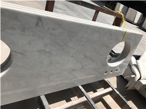 Carrara Marble White Kitchen Countertops