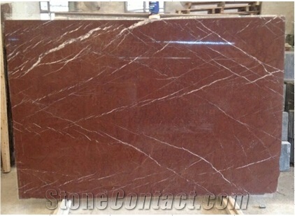 Coral Red Marble Slabs Bathroom Wall Tiles