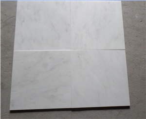 Danba White Marble Slabs Floor Tiles for Bathroom