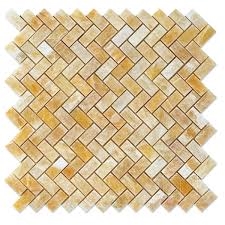 Herringbone Kitchen Backsplash Mosaic