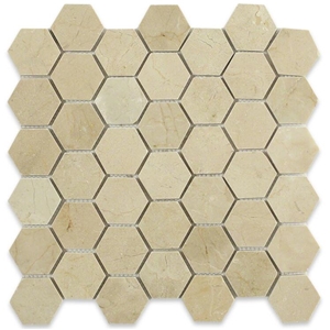 Hexagon Marble Wall Mosaic Floor Mosaic