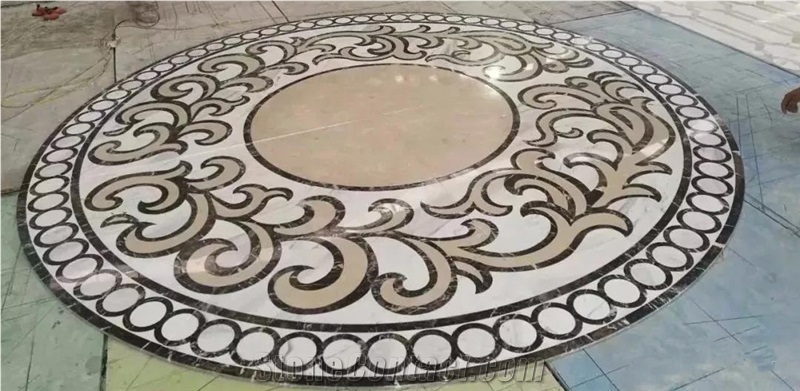 Latest Design Marble Waterjet Medallion Mosaic