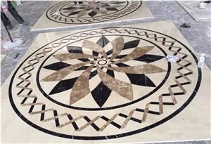 Latest Design Marble Waterjet Medallion Mosaic