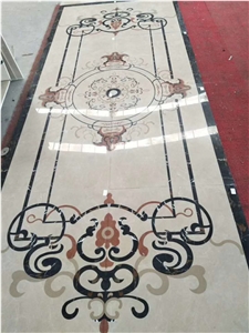 Latest Marble Square Waterjet Floor Medallions