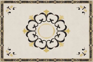 Marble Decorative Waterjet Floor Medallions