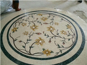 Marble Decorative Waterjet Floor Medallions