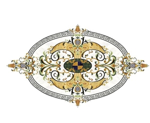 Marble Design Waterjet Marble Carpet Medallions