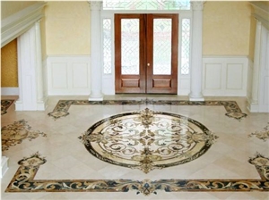 Marble Floor Design Waterjet Decorative Medallions