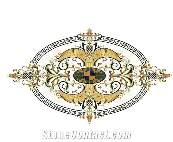 Marble Floor Design Waterjet Decorative Medallions