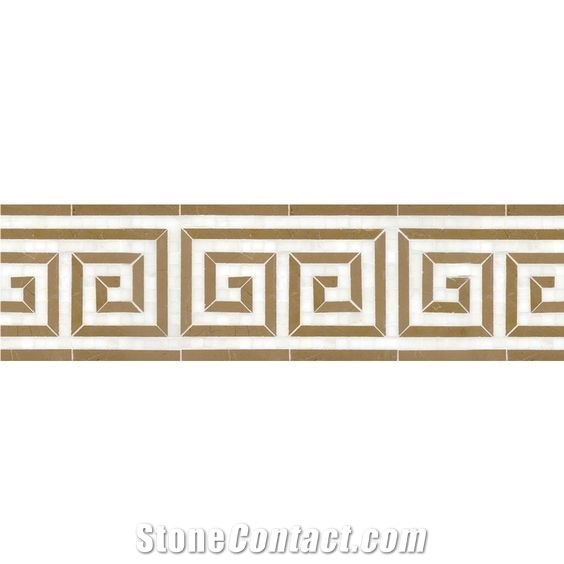 Marble Waterjet Border Medallions