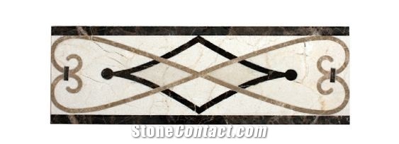 Marble Waterjet Border Medallions
