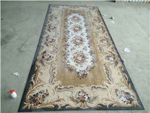 Marble Waterjet Cut Square Floor Medallions